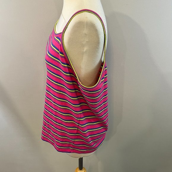BP‎ x WILDFANG Square Neck Tank In Pink Stripe (XL) - Picture 7 of 13